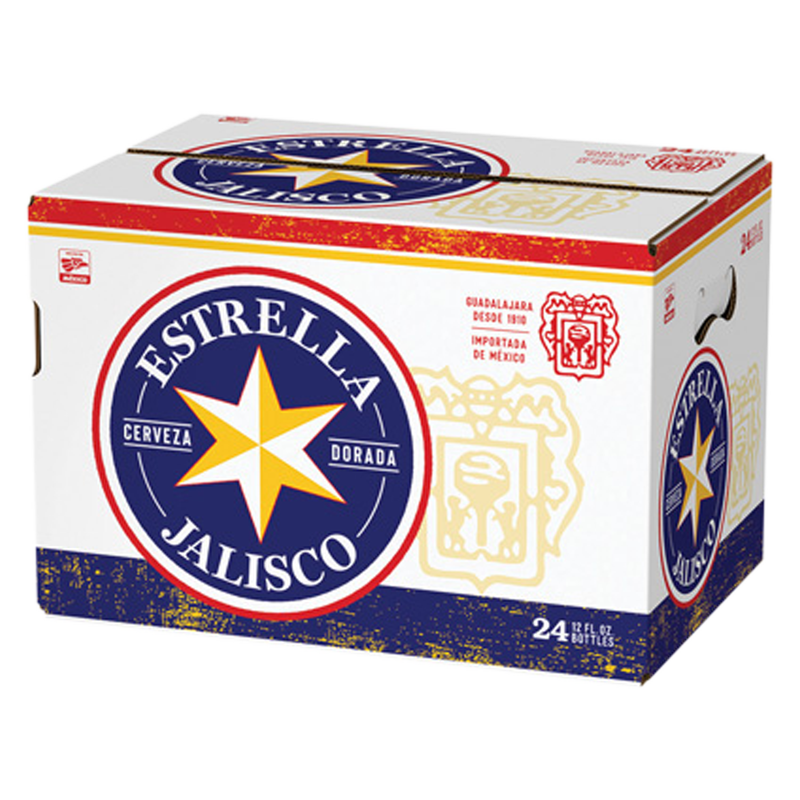 Estrella Jalisco 24pk 12oz Btl 4.5 ABV Alcohol fast delivery by App