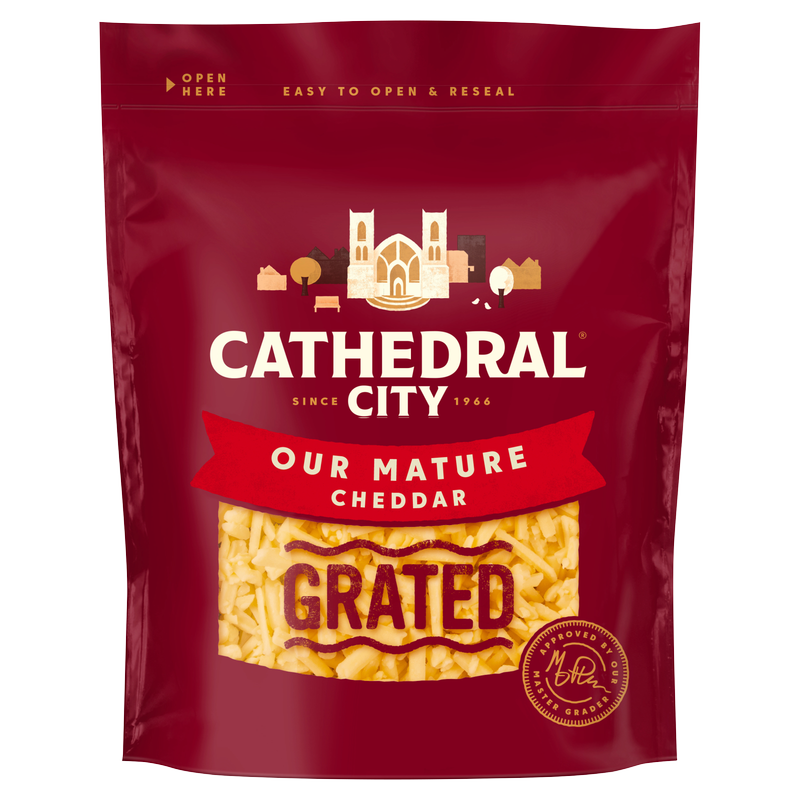 Cathedral City Grated Mature Cheddar, 180g