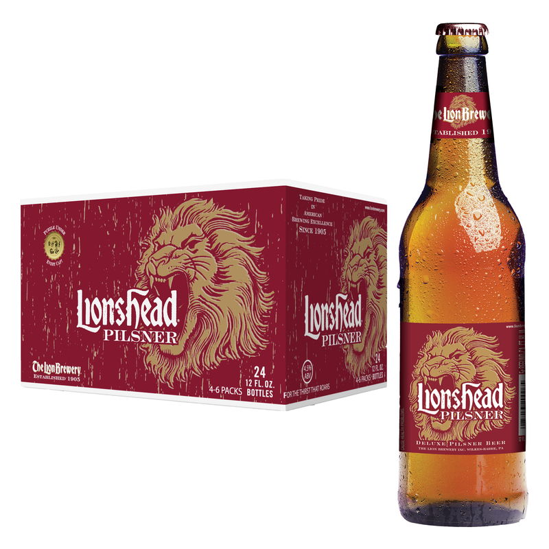 Lionshead Deluxe Pilsner 24pk 12oz Btl 4.5% ABV
