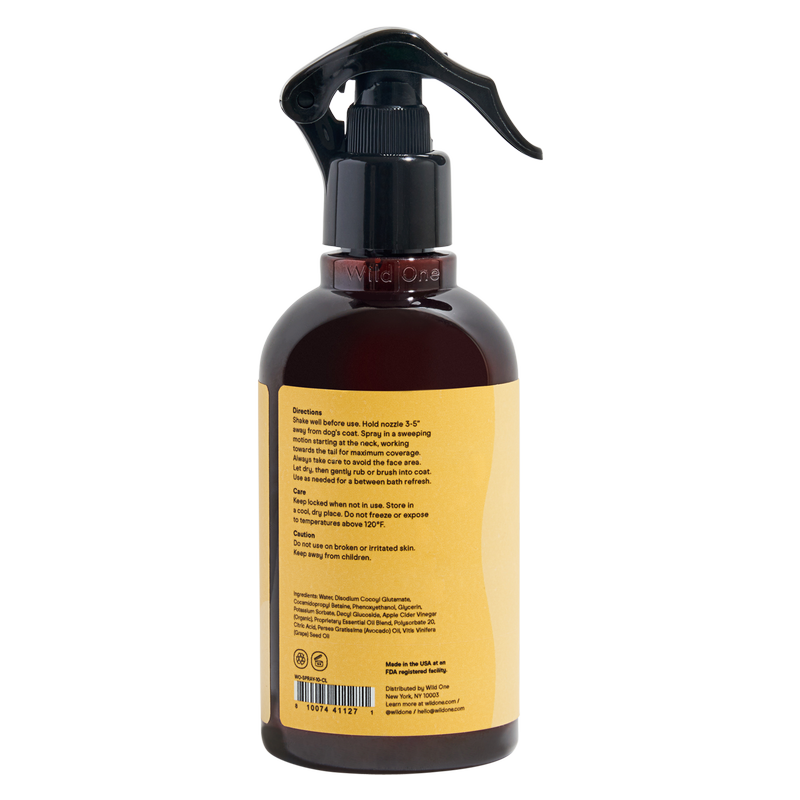 Wild One Rinseless Shampoo Cedar Lemongrass 10oz Pets fast delivery