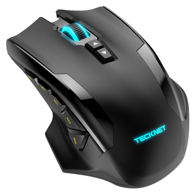 TECKNET Wired Gaming Mouse Black Multicolor Backlit