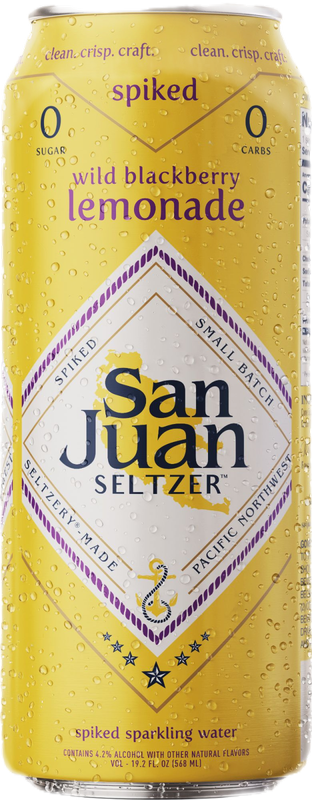 San Juan Seltzer Wild Blackberry Lemonade Single 19.2oz Can