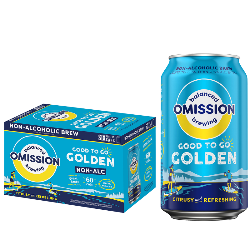 Omission Good To Go Golden Non-Alcoholic 6pk 12oz Cans
