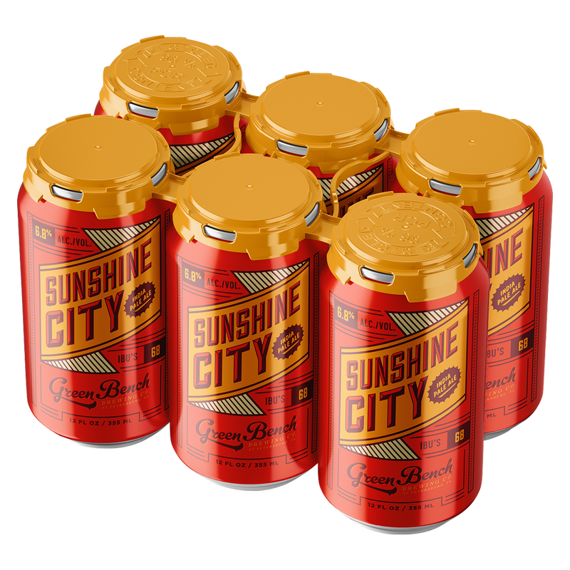 Green Bench Sunshine City IPA 6pk 12oz Can 6.8 ABV Alcohol fast