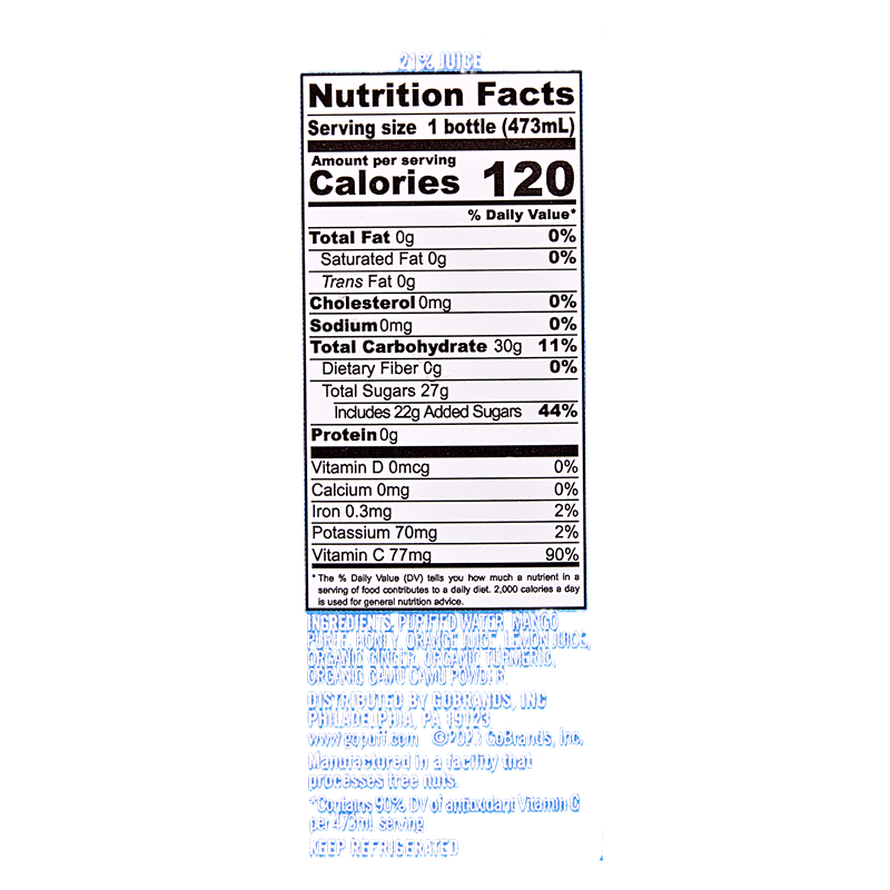 Gopuff x Pure Green Immunity Juice Refresher 16 oz : Drinks fast ...
