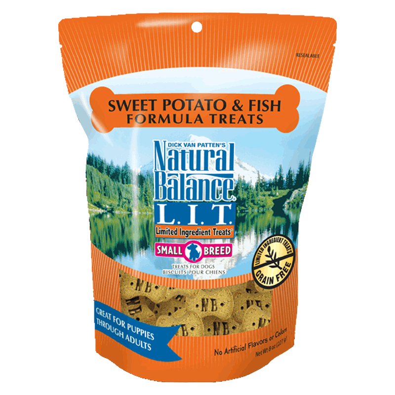 Natural Balance Limited Ingredient Diets Sweet Potato & Fish Formula Dog Treats 8oz