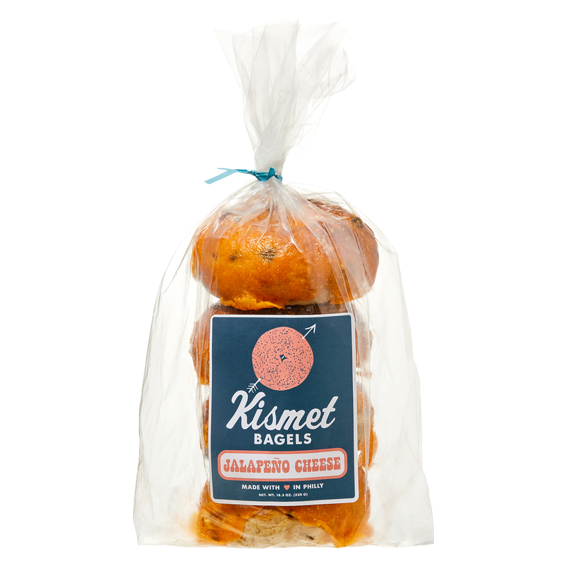 Kismet Jalapeno Cheese Bagels 4pk