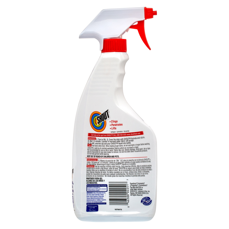  Shout Free Laundry Stain Remover, Active Enzyme
