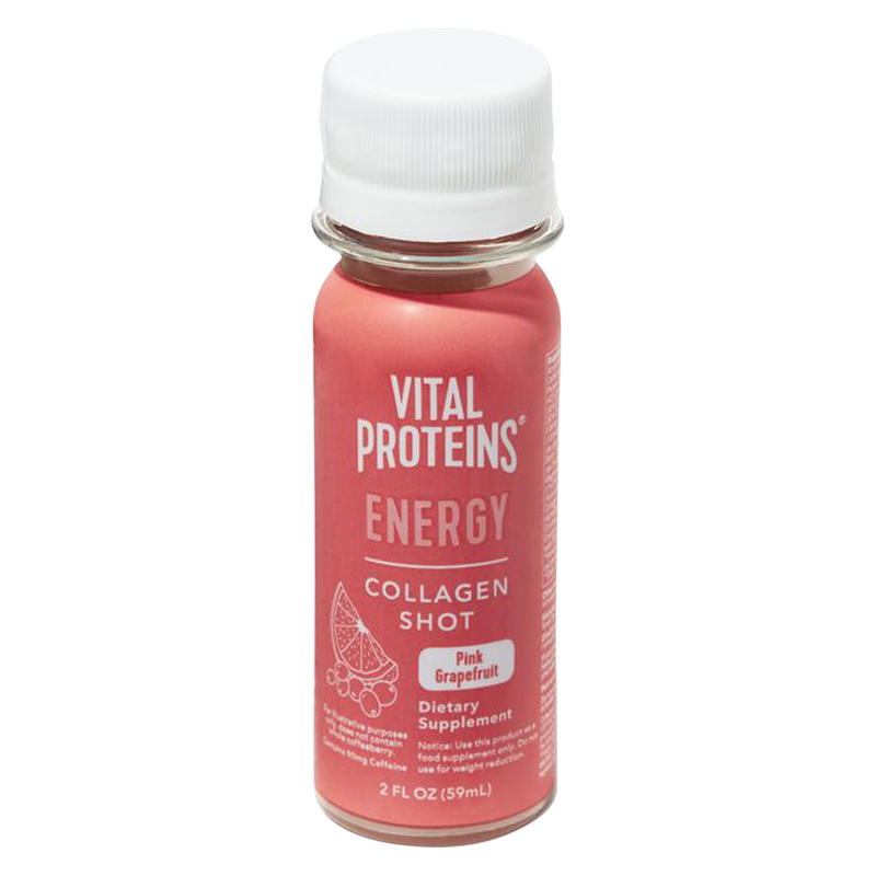 Vital Proteins Pink Grapefruit Collagen Energy Shot 2oz
