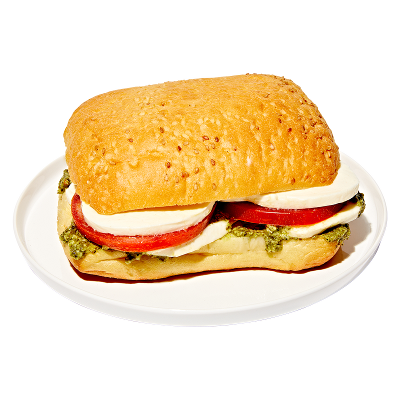 Tomato & Mozzarella Pesto Ciabatta Sandwich by York Street Market