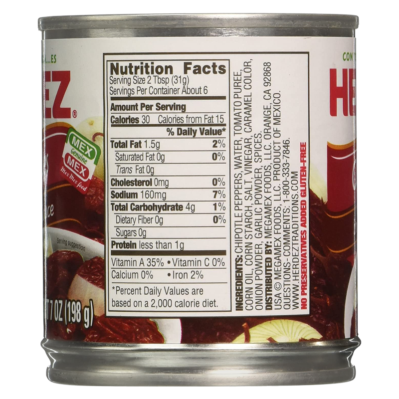 Herdez Chipotle Peppers in Adobo Sauce 7oz Grocery fast delivery by