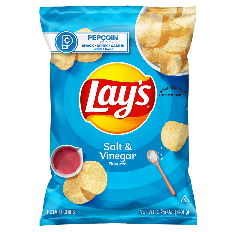Lay's Salt & Vinegar Potato Chips 2.625oz