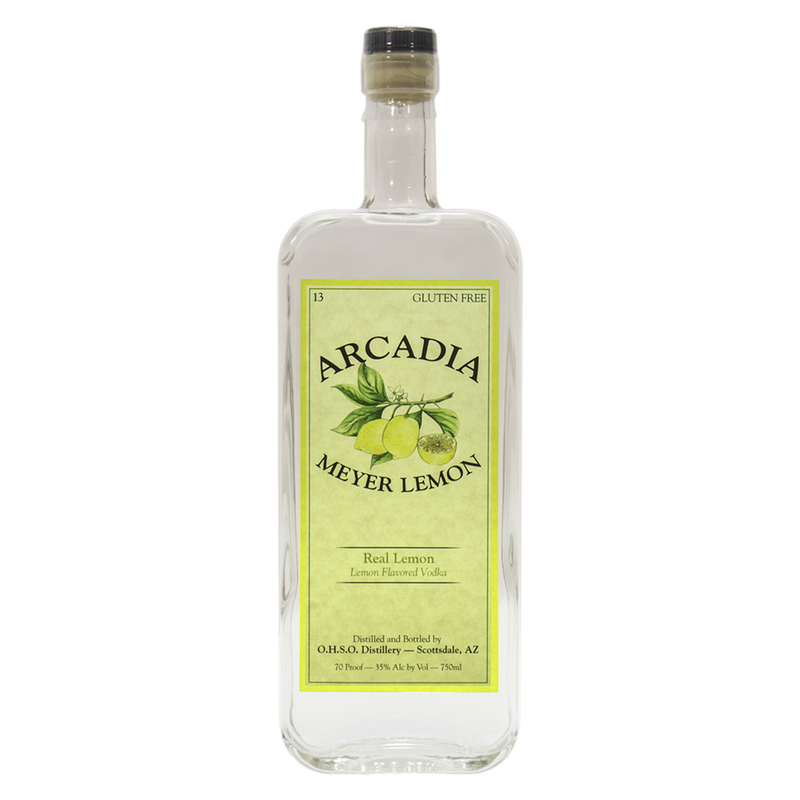Arcadia Meyer Lemon Vodka 750mL (70 proof)