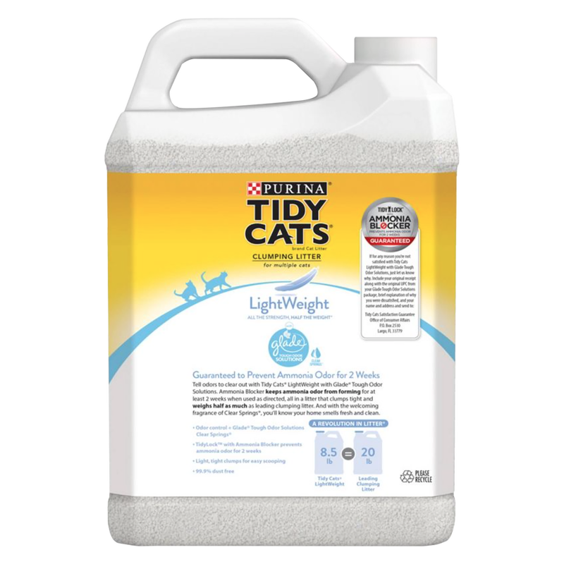 Tidy Cat Glade Clear Spring Lightweight Cat Litter 8.5lb Pets fast