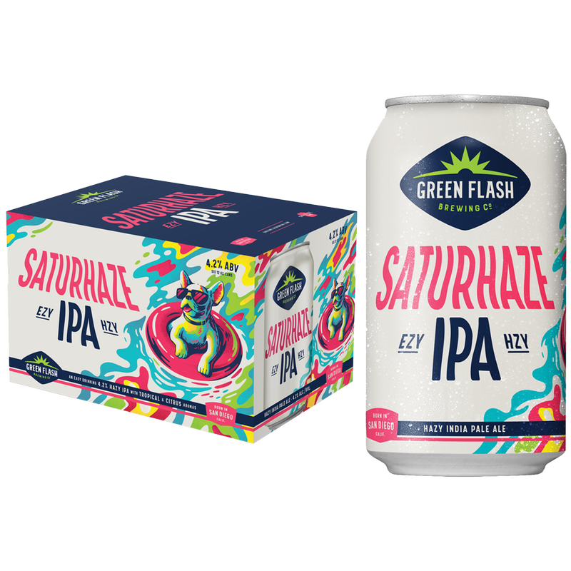 Green Flash Saturhaze Session Hazy IPA 6pk 12oz Can 4.2% ABV