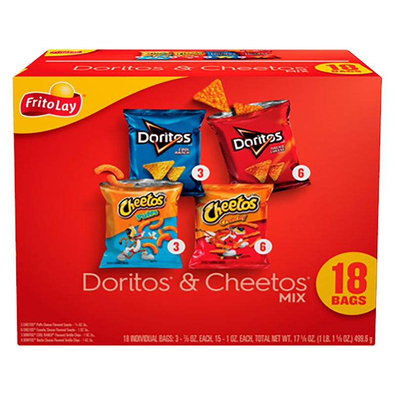 Frito-Lay Doritos & Cheetos Variety Pack 18ct