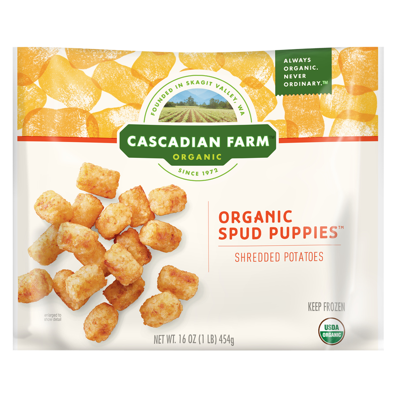 Cascadian Farm Frozen Organic Spud Puppies Shredded Potatoe 16oz
