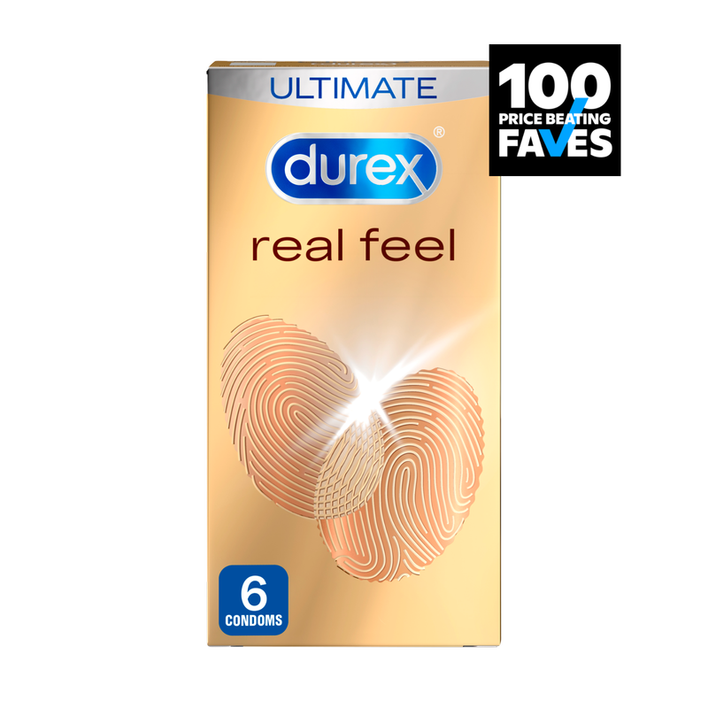 Durex Real Feel Condoms, 6pcs
