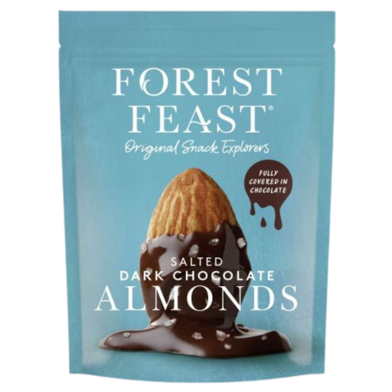 Forest Feast Salted Dark Chocolate Almonds, 120g