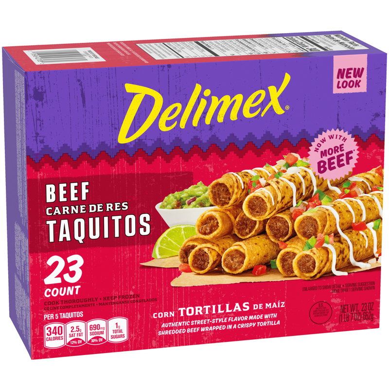 Delimex Beef Taquitos 23ct 23oz