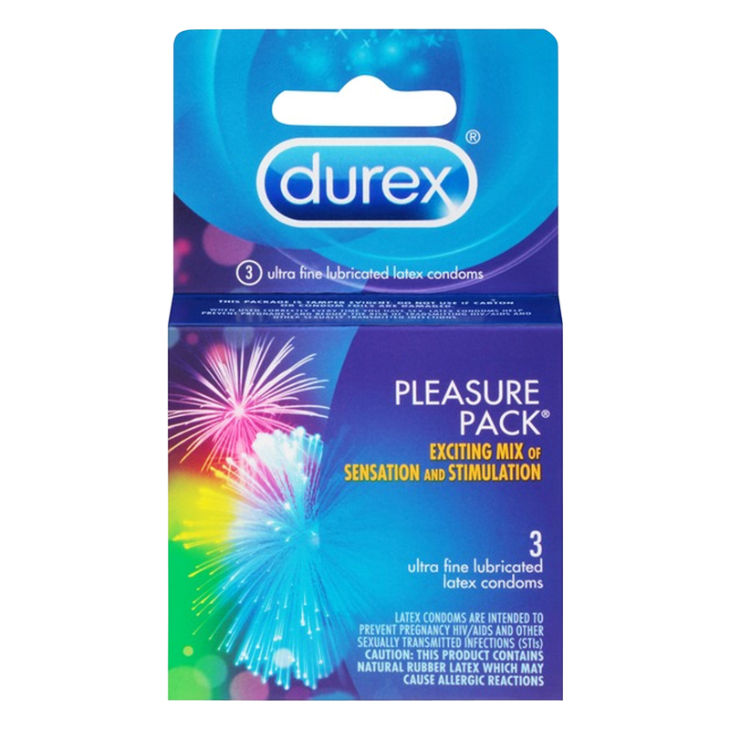 Durex Pleasure Pack Condom 3ct