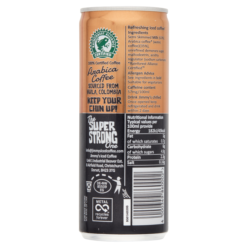 Jimmy's Iced Coffee Flat White Extra Shot, 250ml Drinks fast delivery