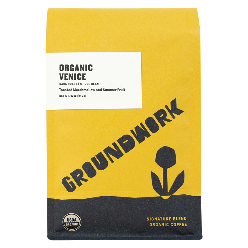 Groundwork Venice Organic Whole Bean Blend 12oz Can