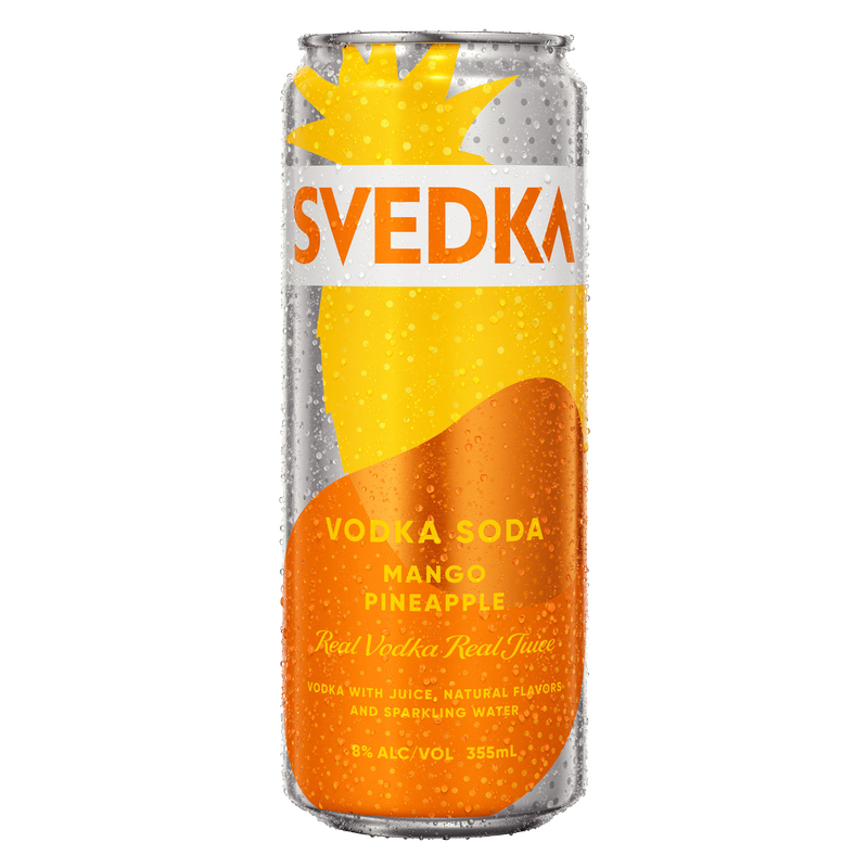 Svedka Mango Pineapple Vodka Soda Single 12oz Can 8% ABV