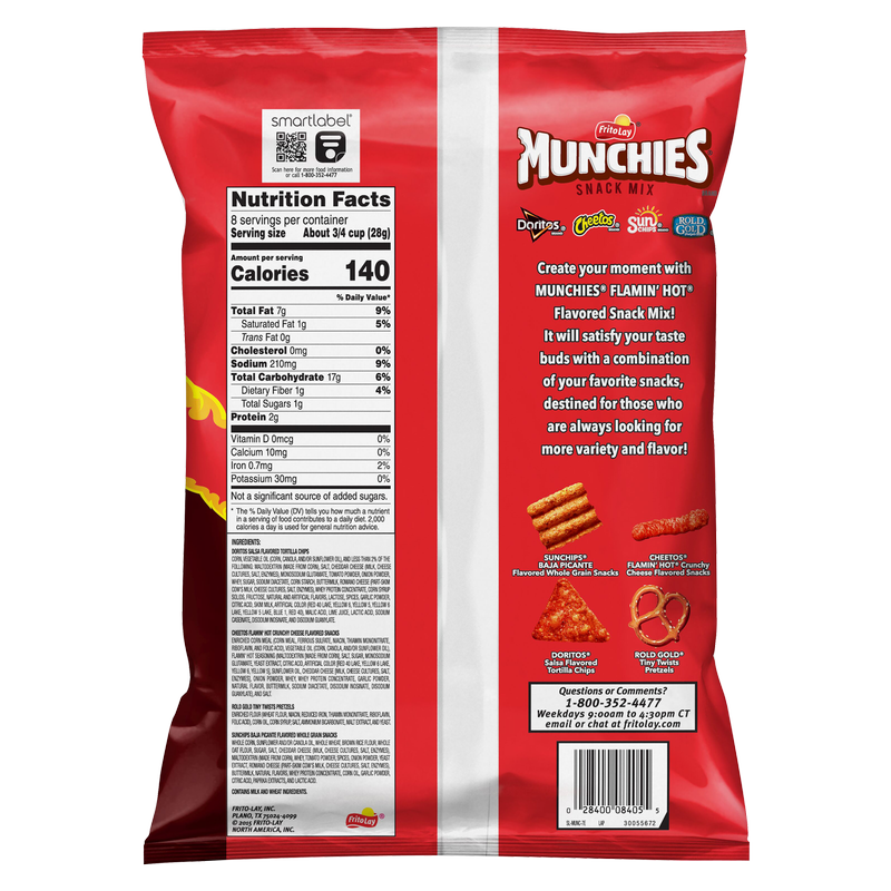 Munchies Flamin' Hot Snack Mix 8oz