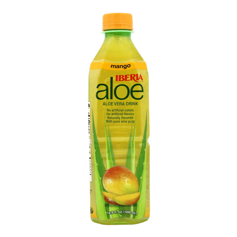 Iberia Aloe Vera Drink with Pure Aloe Pulp, Mango, 16.9 fl oz