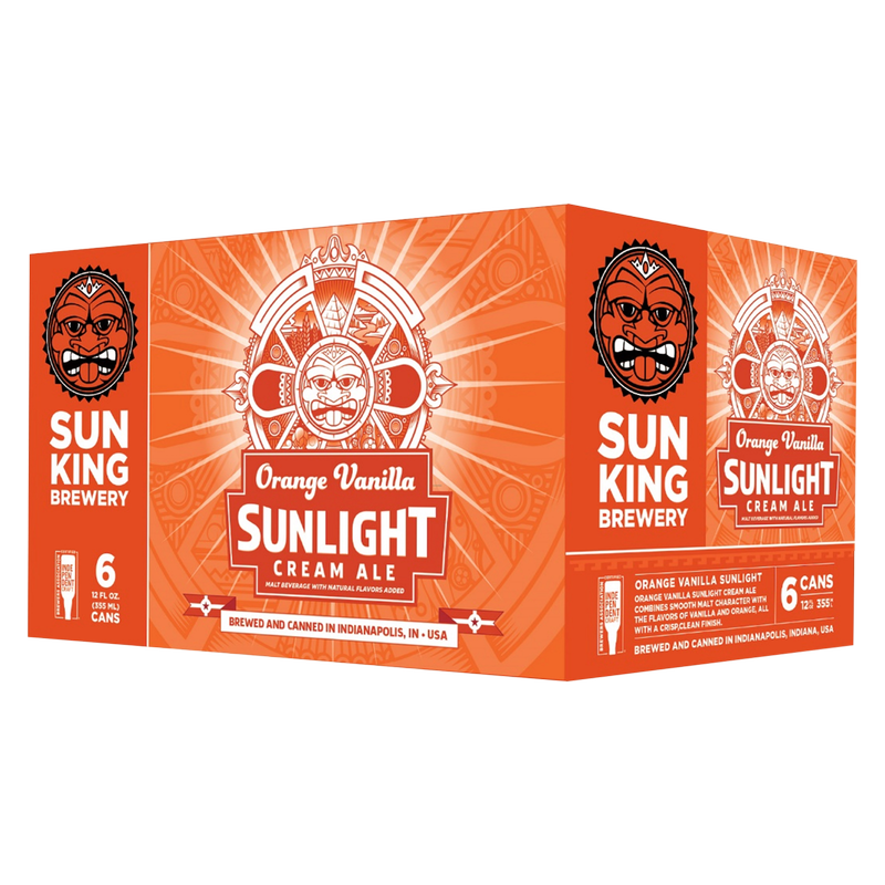 Sun King Orange Vanilla Sunlight Cream Ale 6pk 12oz Can 5.2% ABV