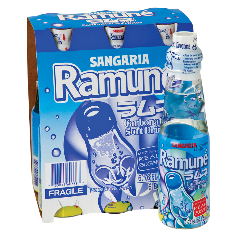 Sangria Original Ramune Carbonated Soda Single Bottle 6.76oz