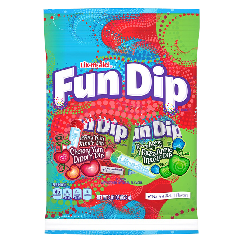 Fun Dip Candy Cherry Apple Variety Pack 3.1oz