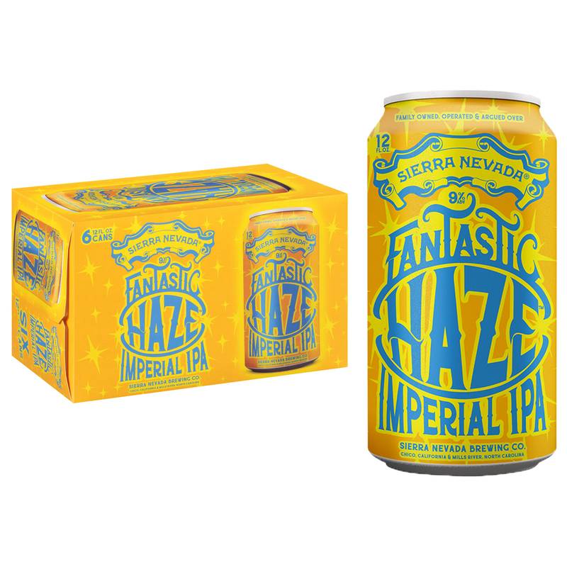 Sierra Nevada Fantastic Haze Imperial IPA 6pk 12oz Can 9.0% ABV