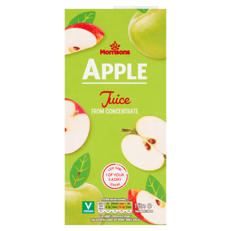 Morrisons Apple Juice from Concentrate, 1L