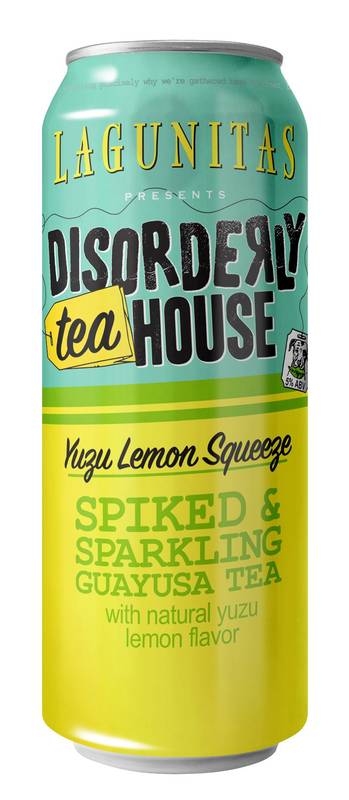Lagunitas Disorderly Tea House Yuzu Lemon Squeeze Single 19.2oz Can 5% ABV