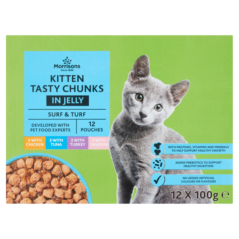 Morrisons Complete Kitten Selection In Jelly, 12 x 100g