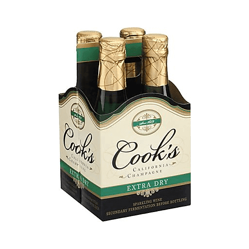 Cook's California Champagne Extra Dry White Sparkling Wine, 750 mL Bottle,  11.5% ABV