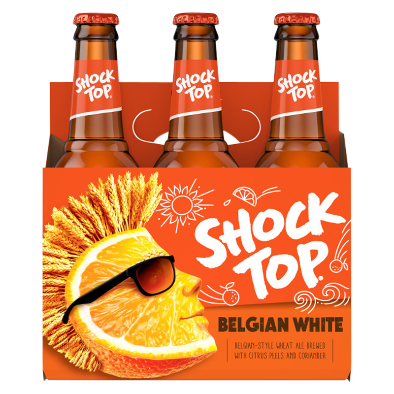 Shock Top Belgian White Ale 6pk 12oz Btl 5.2 ABV Alcohol fast
