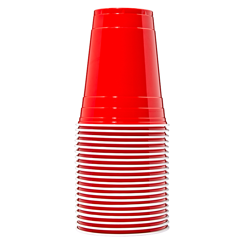 Apple Red 12 oz Plastic Cups (20ct)