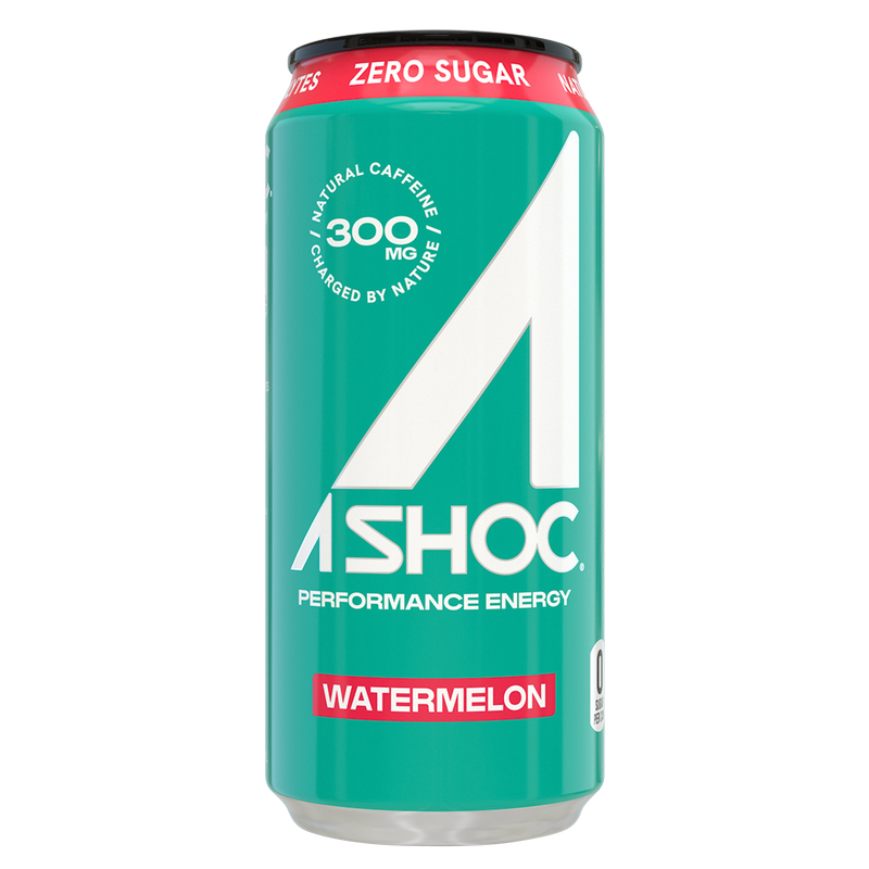 ASHOC Watermelon Smart Energy Drink 16oz Can