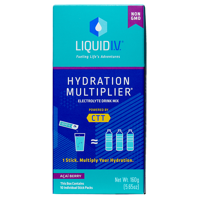 Liquid I.V. Hydration Multiplier Electrolyte Drink Mix Powder Acai Berry 10ct 