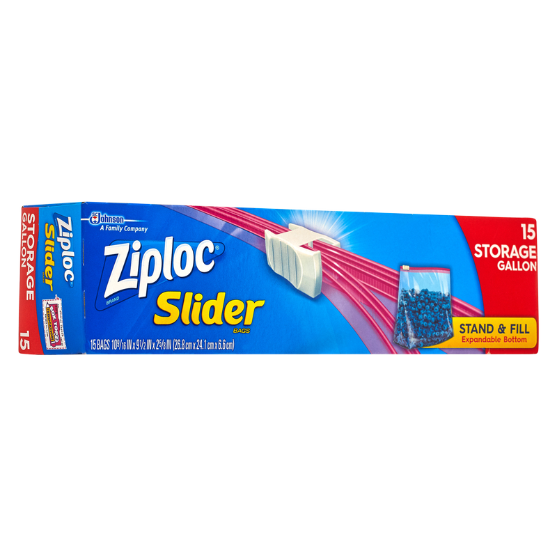 Ziploc Slider Storage Bags Gallon 15ct