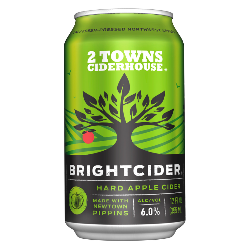2 Towns BrightCider 6pk 12oz Can 6% ABV