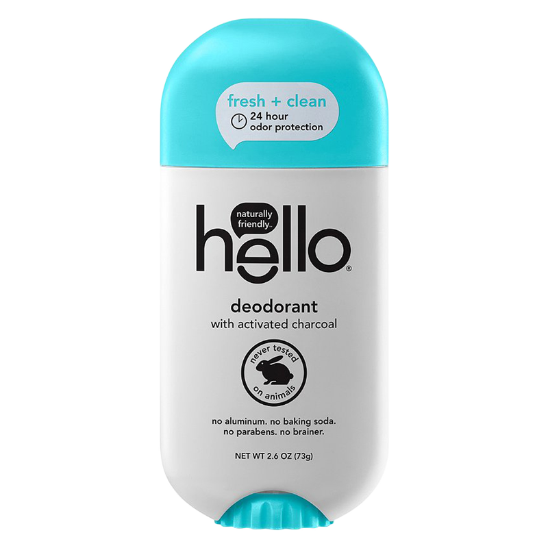 Hello Clean + Fresh Deodorant With Activated Charcoal 2.6oz