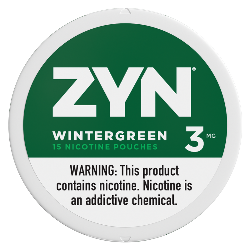 ZYN Nicotine Pouches Wintergreen 3mg Tin