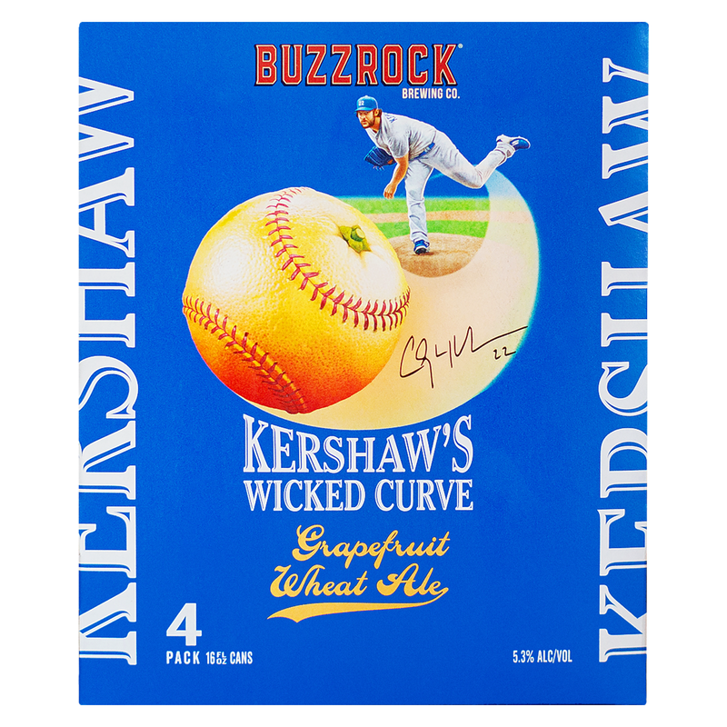 Buzzrock Brewing Co. Kershaw's Wicked Curve 4pk 16oz Can 5.3% ABV