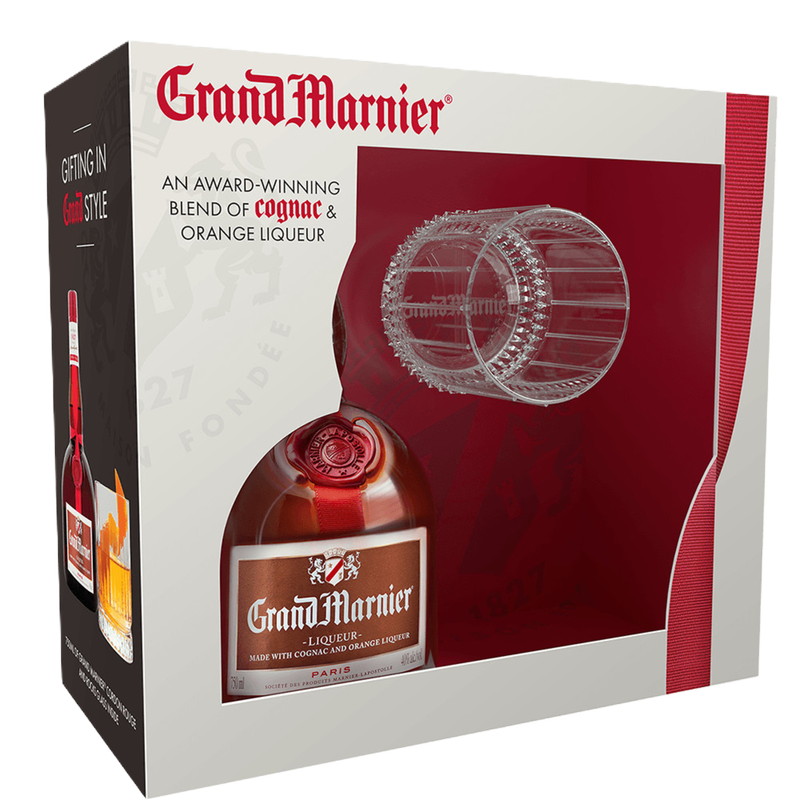 Grand Marnier Orange Liqueur Gift Set 750ml