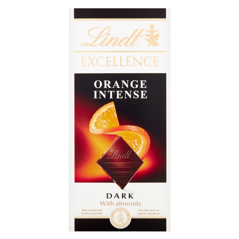Lindt Excellence Dark Orange Chocolate, 100g