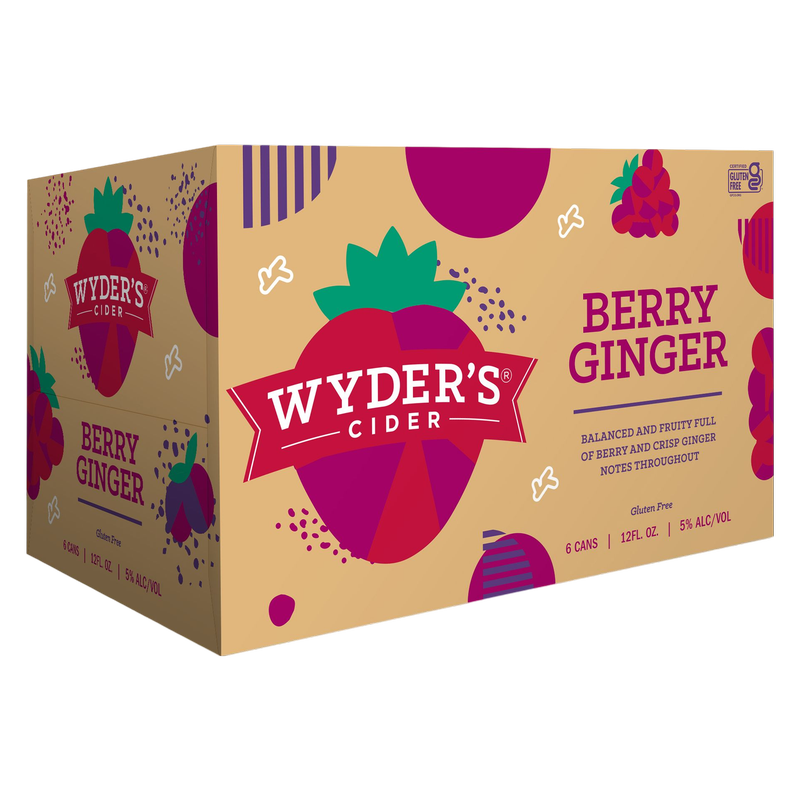 Wyder's Berry Ginger Cider 6pk 12oz Cans